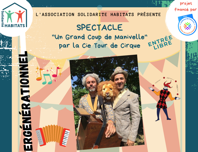 Spectacle ‘Un Grand Coup de Manivelle’, par la Cie Tour de Cirque